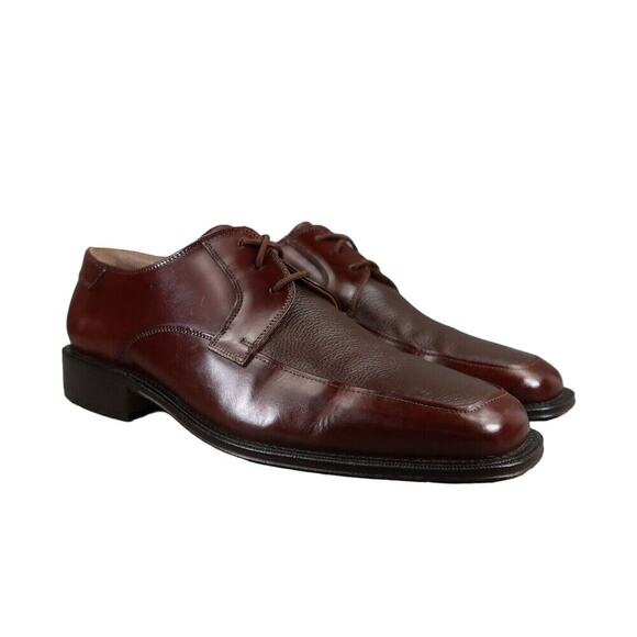 Giorgio Brutini Shoes Mens 12 Oxford Chukka Dress Classic Leather Lace Up Brown main image 8